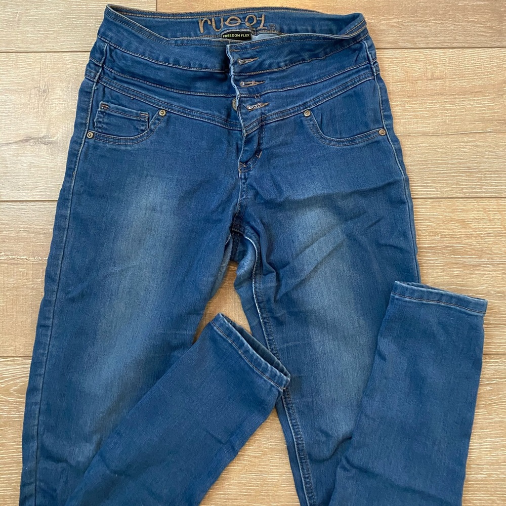 High Waist Denim Skinny Jeans